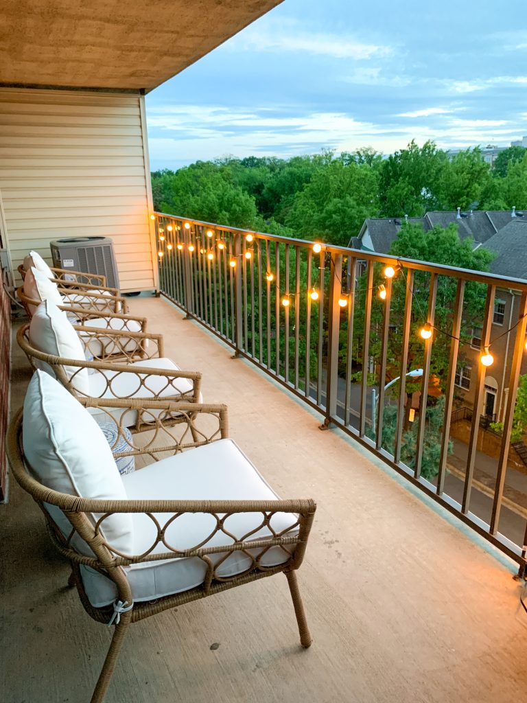 How to Hang Lights on Balcony
