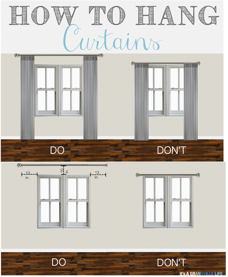 How to Hang Living Room Curtains