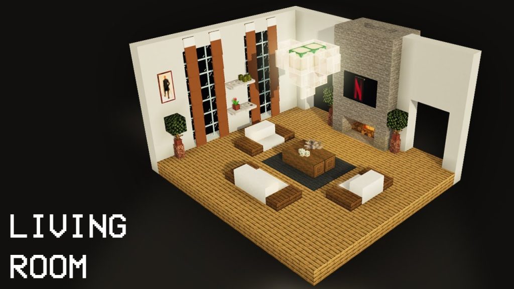 How to Make a Living Room on Minecraft
