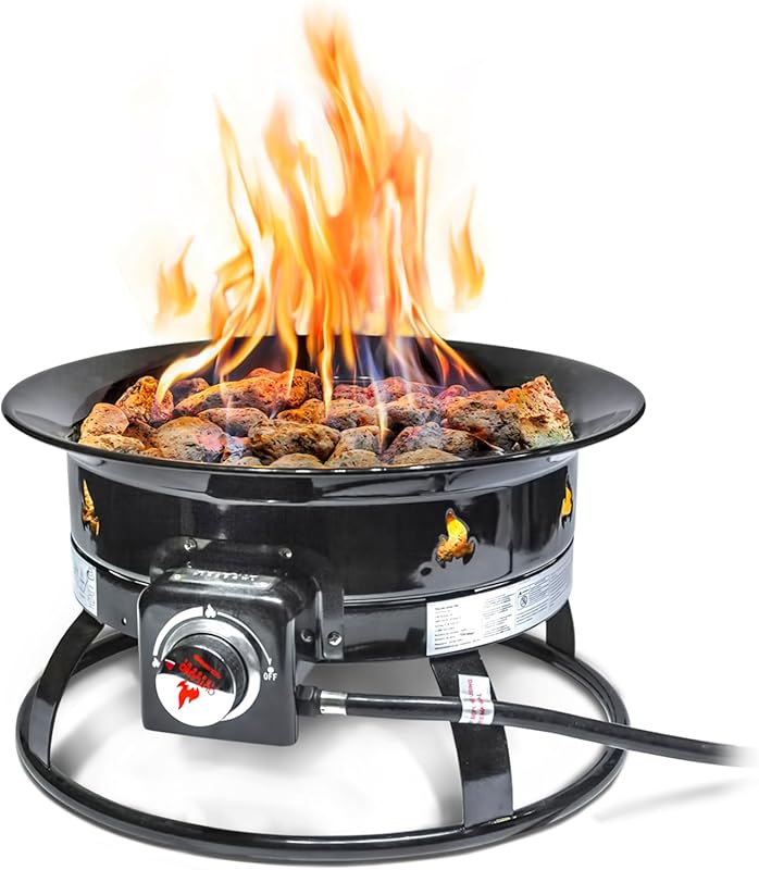Outland Living 823 Standard 19-inch Portable Propane Smokeless Gas Fir