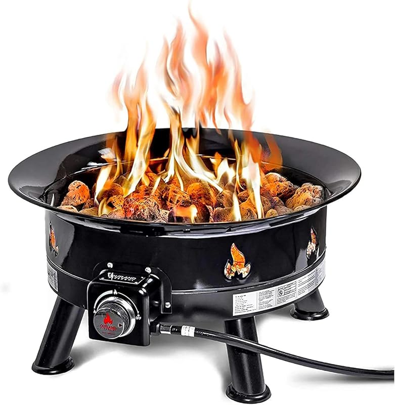Outland Living 883 Mega 24" Portable Propane Fire Pit, 58,000 BTU, Smo