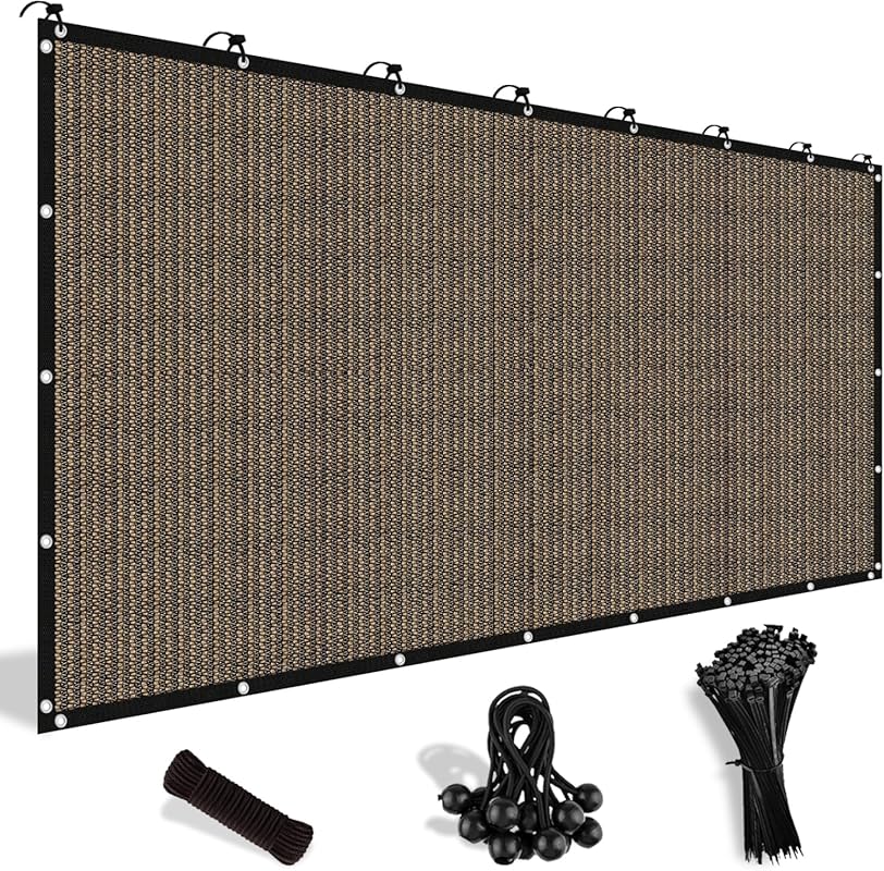 Shade&Beyond Customized 90% Sun Shade Cloth with Grommets, 8'x12' Moch