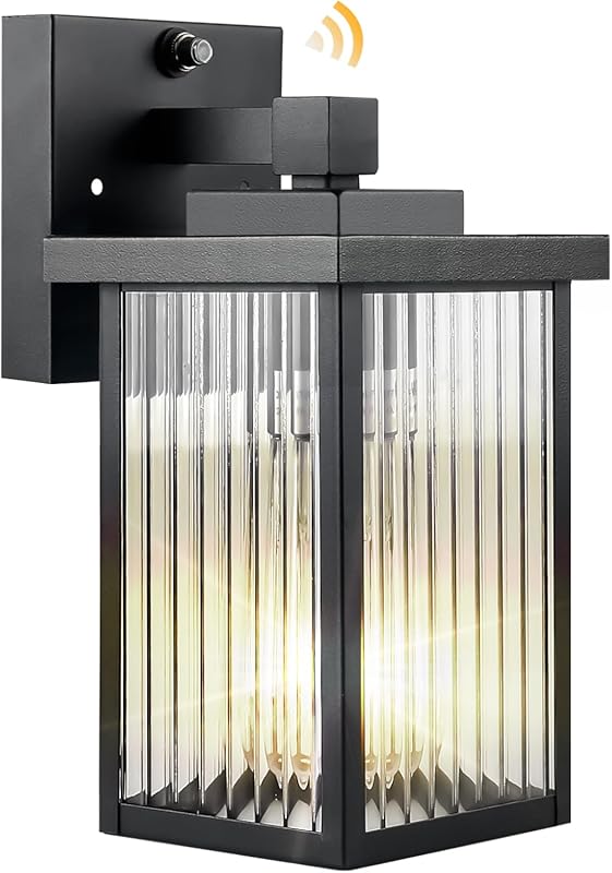 Dusk to Dawn Outdoor Wall Light Fixture, Waterproof Exterior Porch Lan