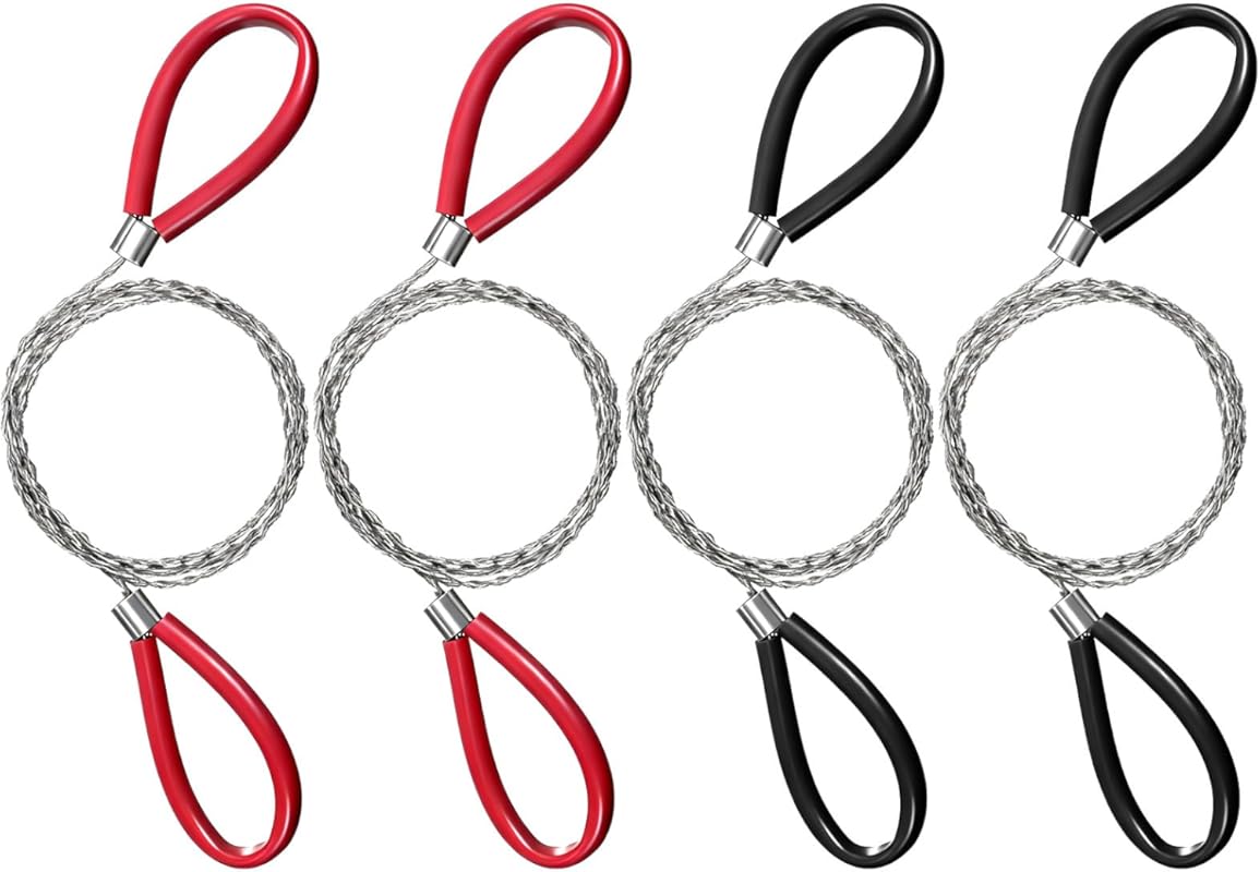 4 Pcs Stainless Steel Cable Saws: Hand Pocket Emergency Wire Saw for S