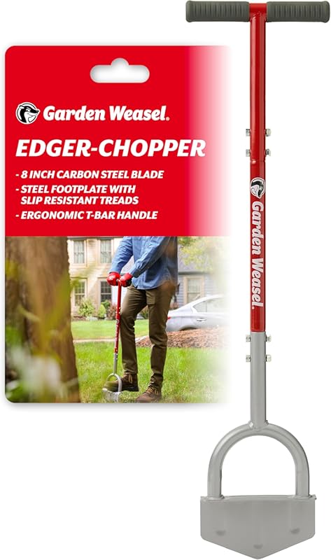 Garden Weasel Edger-Chopper Manual Lawn Tool, Sod Cutter & Trenching S