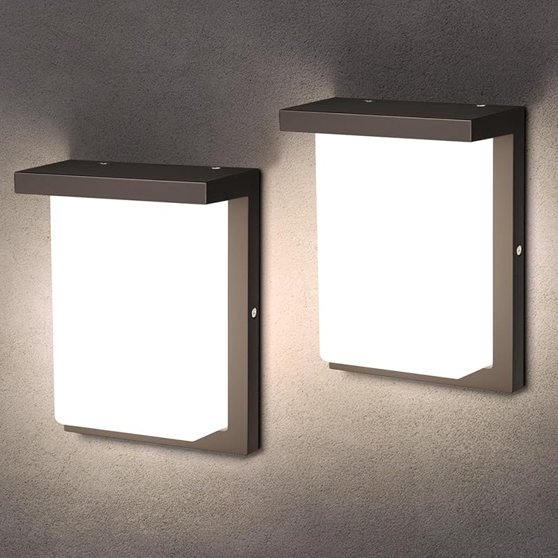 Modern LED Outdoor Wall Sconce, 3CCT Selectable IP65 Waterproof Exteri