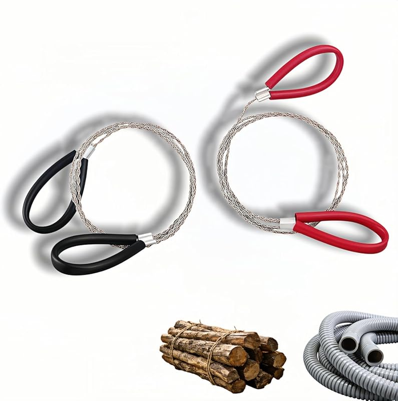 2-Pack Stainless Steel Wire Saws: 30-Inch Heavy Duty Portable Cable Sa